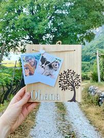 Quadretto/cornice artigianale in legno mod. Ohana