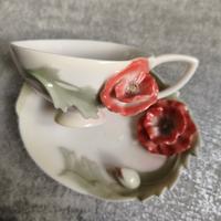 tazza e piattino in fine porcellana FRANZ