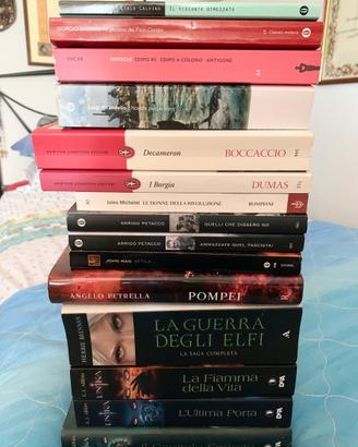 Libri fantasy, storici, narrativa