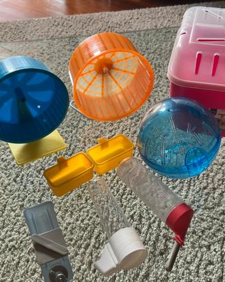 Trasportino per piccoli roditori con accessori