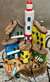 Soprammobile villaggio driftwood