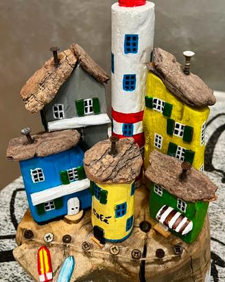 Soprammobile villaggio driftwood