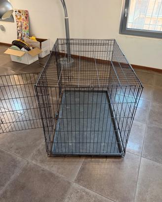 Gabbia pieghevole per cani
