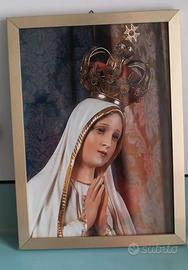 VINTAGE: stampa raffigurante Madonna di Fátima