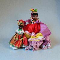 2 Bamboline da collezione brasiliane vintage