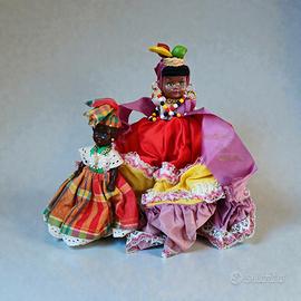 2 Bamboline da collezione brasiliane vintage