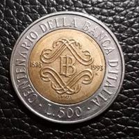 500 Lire Centenario della Banca D'Italia