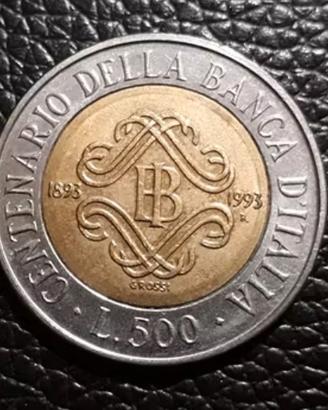500 Lire Centenario della Banca D'Italia