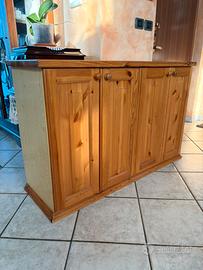 Scarpiera in legno massello