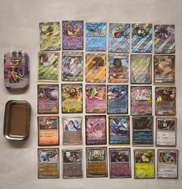 Lotto da 30 carte Pokemon rare speciali f serie NM