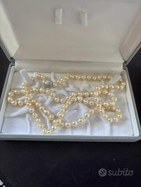 Collana argento - perle Akoya