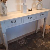 Tavolo Mobile Buffet cassetti Bianco shabby 