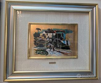 Serigrafia su foglia d'oro di P. Esposito