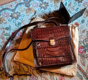 Borsello uomo e portafoglio pelle di coccodrillo