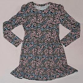 vestito florato nero