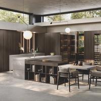 Cucina con Isola-Tavolo-Dispensa / da Mobilificio