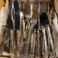 Posate antiche placate argento 800