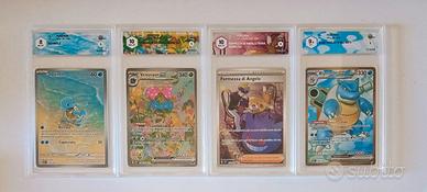 Carte Pokémon gradate.