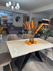 TAVOLO DELTA CON PIANO IN GRES