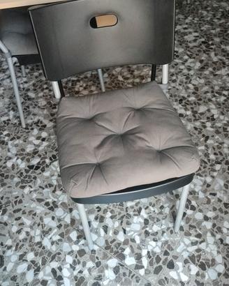 4 sedie + cuscini  Ikea