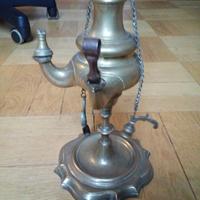 Lucerna in ottone antica