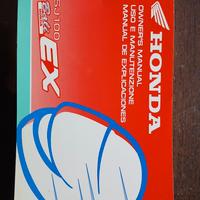 Honda SJ 100 Bali EX libretto uso e manutenzione