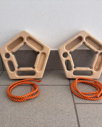 2 Hangboard legno fingerboard arrampicata