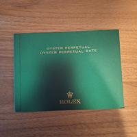 Libretto Rolex Oyster Perpetual date