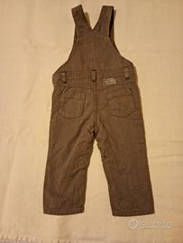 salopette baby grigia Obaibi 