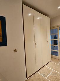 Armadio 4 ante color panna