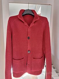 Cardigan rosso taglia L