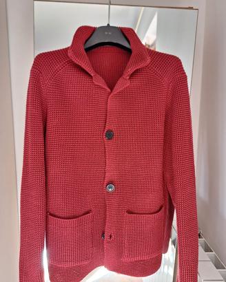 Cardigan rosso taglia L