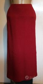 Gonna Missoni rossa in lana cotta