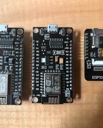 2 esp8266 e esp32 cam