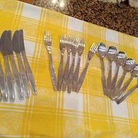 servizio posate placcate argento 