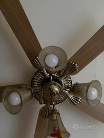 VENTILATORE DA SOFFITTO CON  LUCE