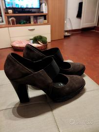 scarpe da donna Hogan con tacco alto colore marron