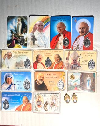 24 Santini misti e medaglie votiva Madonna Santita