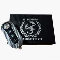 COVER CHIAVE ABARTH 500 595 in carbonio SILVER
