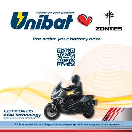 BATTERIA MOTO ZONTES UNIBAT AGM