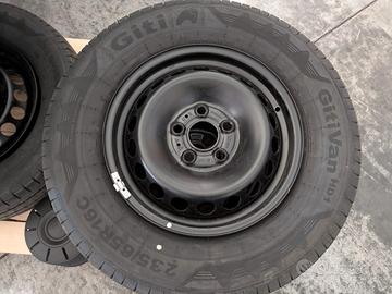 set nuovo 4 pezzi cerchi + gomme 235/65R16C