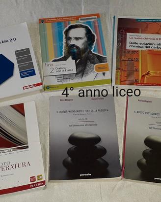 libri scolastici 4° anno liceo