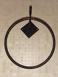 Porta asciugamani ferro battuto 