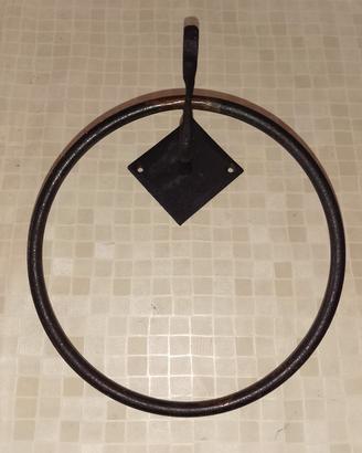 Porta asciugamani ferro battuto 