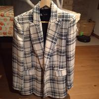 giacca Zara bianca e blu