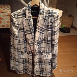 giacca Zara bianca e blu