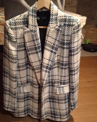 giacca Zara bianca e blu