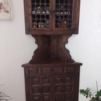 Credenza angoliere in legno