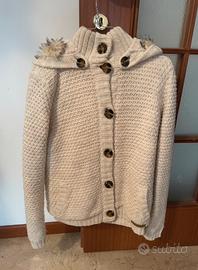 Maglione invernale bershka bianco panna, L donna