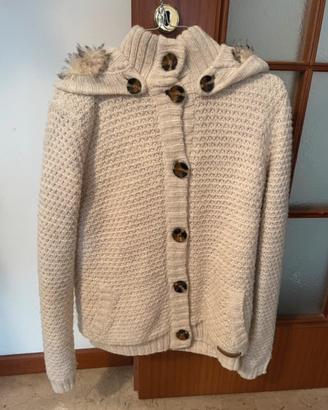 Maglione invernale bershka bianco panna, L donna